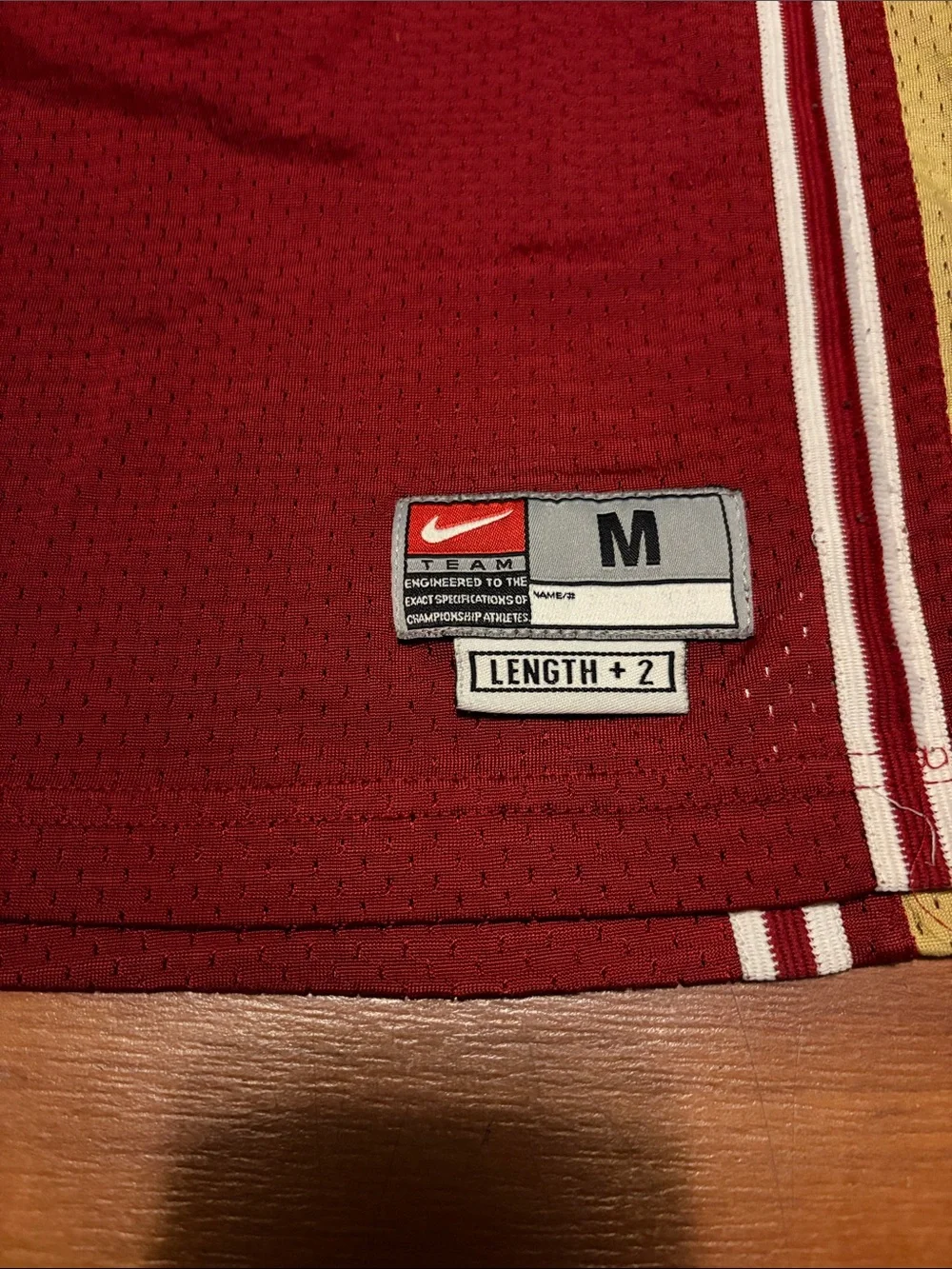 Nike Cleveland Cavaliers Maroon and Gold LeBron #23 Jersey Sz M